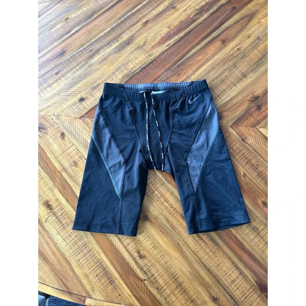 Nike HydraStrong Swim Jammers Speedos Men’s 34 Black Contrast Panels